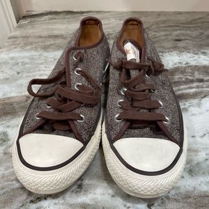 Brown Tweed Converse 6